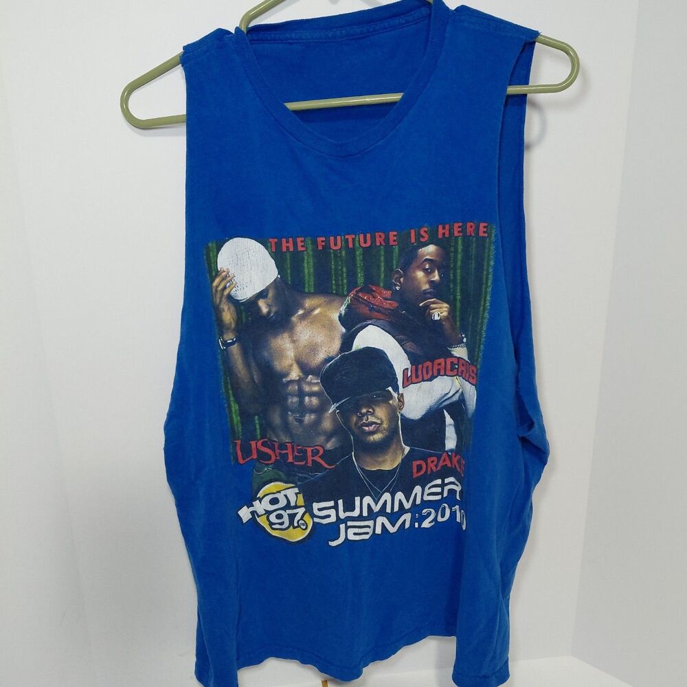 VTG HOT97 2005 Summer Jam t-shirt XL y2k 93.7 game Usher Drake Luda rap tee